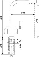 Смеситель для кухни Domaci Солерно UQ-016-03 десерт