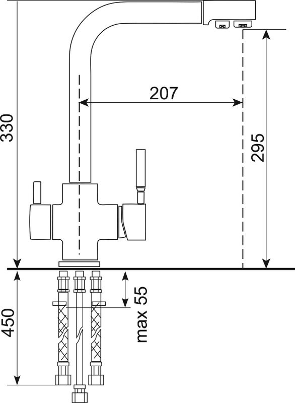 Смеситель для кухни Domaci Солерно UQ-016-03 десерт