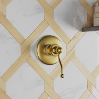 Встраиваемый смеситель для душа и ванны Paini Duomo 88PJ690 С ВНУТРЕННЕЙ ЧАСТЬЮ, матовое золото