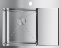 Комплект Мойка Omoikiri Akisame 65-IN-L нержавеющая сталь + Измельчитель Nagare slim 1250