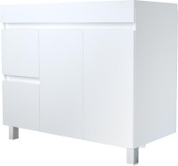 Тумба с раковиной 1MarKa Cube 100Н с бельевой корзиной