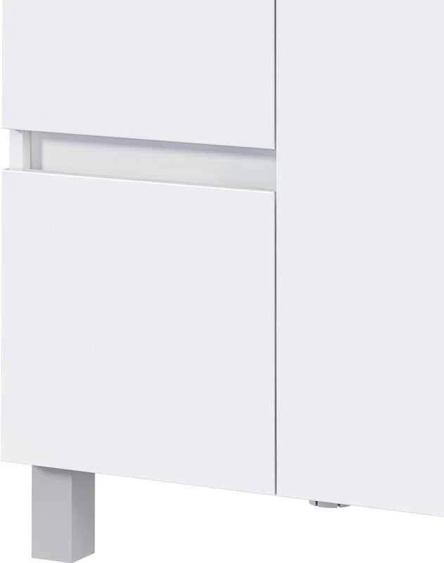 Тумба с раковиной 1MarKa Cube 100Н с бельевой корзиной
