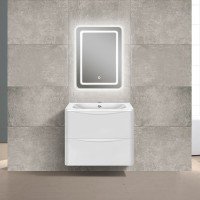 Тумба с раковиной Vincea Paola 60 белая глянцевая