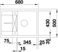 Комплект Мойка Blanco Metra 45S Compact 519576 белая + Измельчитель Bort Alligator X