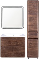 Мебель для ванной комнаты Style Line Атлантика 90 Люкс Plus, подвесная, старое дерево