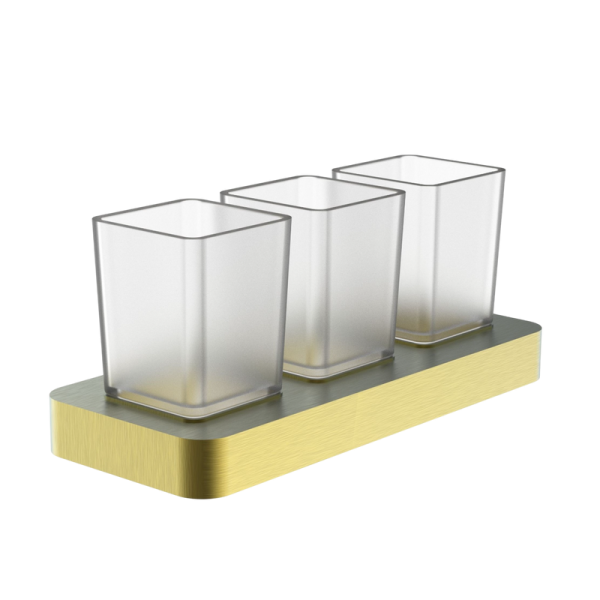 Стакан Wonzon & Woghand WW-8338-BG 3 шт, брашированное золото