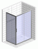 Душевой уголок STWORKI Эстерсунд 110x80 см профиль хром матовый, стекло матовое, прямоугольный