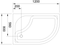 Поддон для душа Royal Bath HP RB8120BK-L