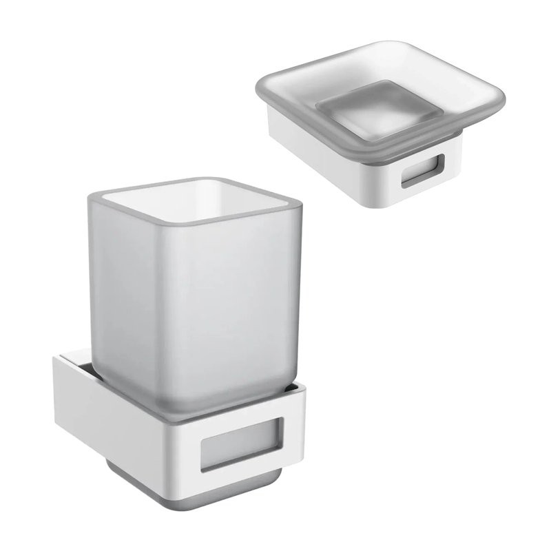 Набор Стакан Boheme Q 10944-MW + Мыльница 10943-MW