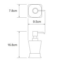 Набор Стакан Wasserkraft Amper 5428black + Дозатор 5499black Набор Стакан Wasserkraft Amper 5428black + Дозатор 5499black
