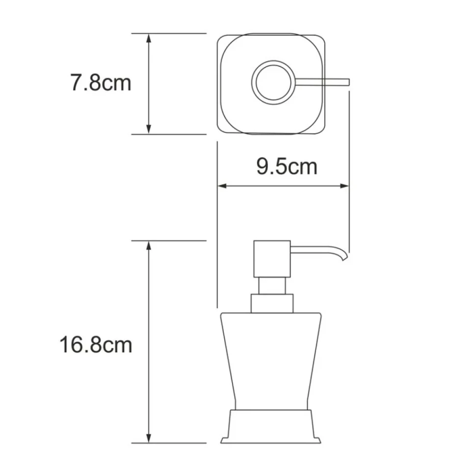 Набор Стакан Wasserkraft Amper 5428black + Дозатор 5499black