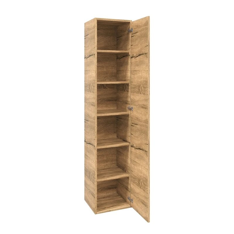 Шкаф-пенал для ванной SanStar Siva универсальный, дуб вотан