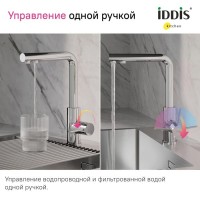 Смеситель для кухни IDDIS Rule RULSBLFi05 хром