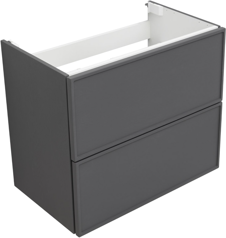 Тумба под раковину без столешницы Aquanet Арт 75 подвесная, ясень графит