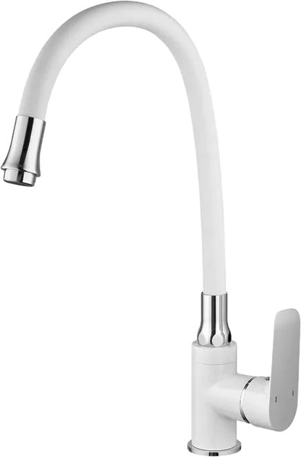 Смеситель для кухни Fashun A4082-8 белый, хром