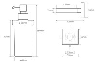 Набор Стакан Bemeta Beta 132110012 + Дозатор 132109017