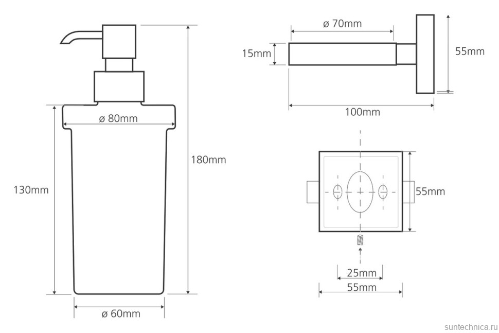 Набор Стакан Bemeta Beta 132110012 + Дозатор 132109017