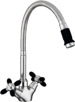 Смеситель для кухни Fashun A43127-7 хром, черный