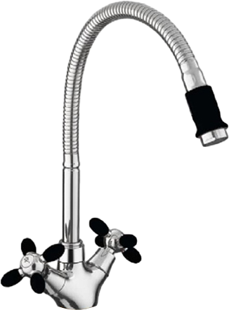 Смеситель для кухни Fashun A43127-7 хром, черный