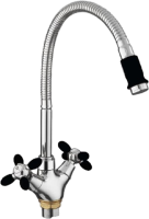 Смеситель для кухни Fashun A43127-7 хром, черный