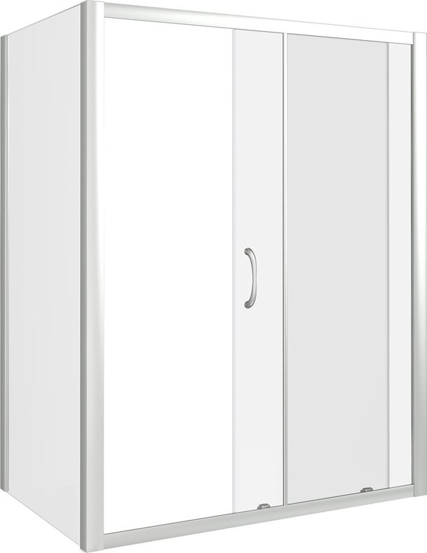 Душевой уголок Good Door Latte WTW+SP-C-WE 130x90 + очиститель для стекол