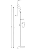 Душевая штанга Haiba HB8006 Душевая штанга Haiba HB8006