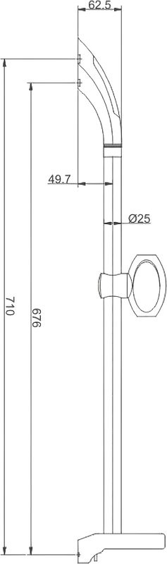 Душевая штанга Haiba HB8006