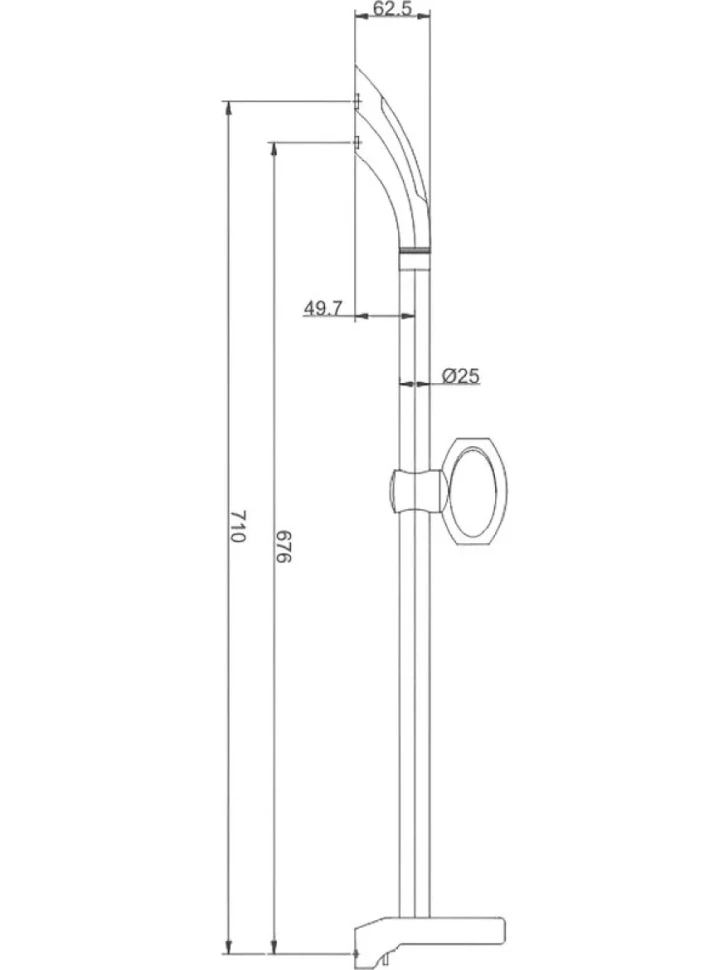 Душевая штанга Haiba HB8006