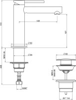 Смеситель для раковины Gattoni Circle One 9042/90C0 хром