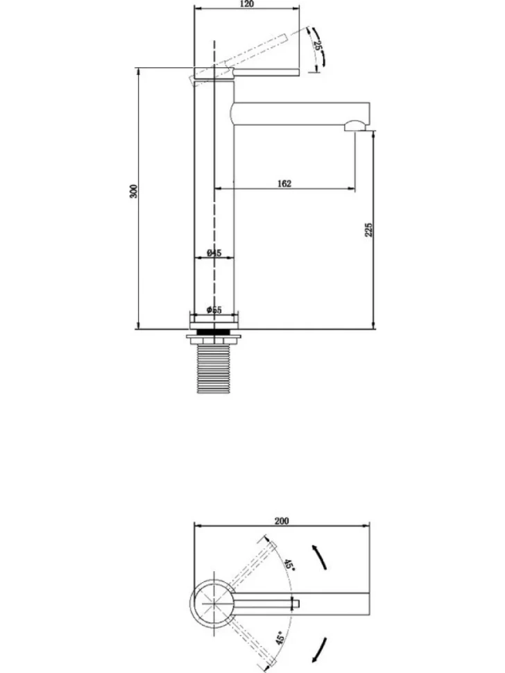 Смеситель для раковины Abber Emotion AF8811G золото