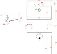Накладная раковина ArtCeram Quadro Quadro QUL003 01 00