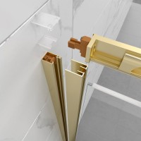 Душевой уголок Triton Фикс Голд Щ0000077242 120x90 см, без поддона, профиль матовое золото