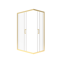 Душевой уголок Triton Фикс Голд Щ0000077242 120x90 см, без поддона, профиль матовое золото