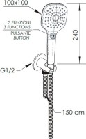 Душевой гарнитур Remer 337M318CP