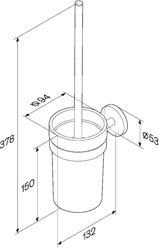 Набор Держатель AM.PM X-Joy A85A341400 + Ершик A85A33300