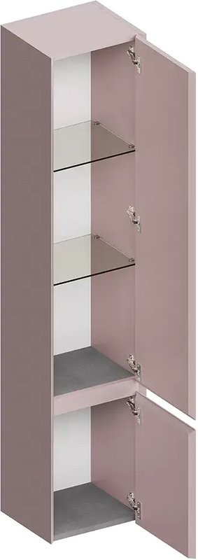 Шкаф пенал для ванной KERAMA MARAZZI Cubo 165 R мальва матовый