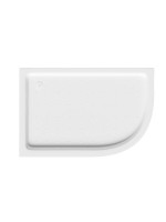 Поддон для душа Abber AD3E109 L 100х90 см, асимметричный, белый