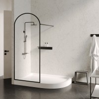 Поддон для душа Abber AD3E109 L 100х90 см, асимметричный, белый