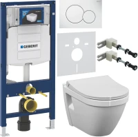 Комплект Унитаз подвесной VitrA S50 7740B003-0850 с бидеткой + Крышка 801-003-019 с микролифтом + Инсталляция Geberit Duofix UP 320 111.300.00.5 + Кнопка Sigma 01 115.770.11.5 белая + Крепления 111.815.00.1 к стене + Звукоизоляция