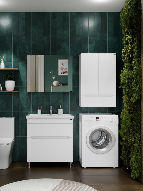 Мебель для ванной комнаты СаНта Лондон 80 напольная, 2 ящика