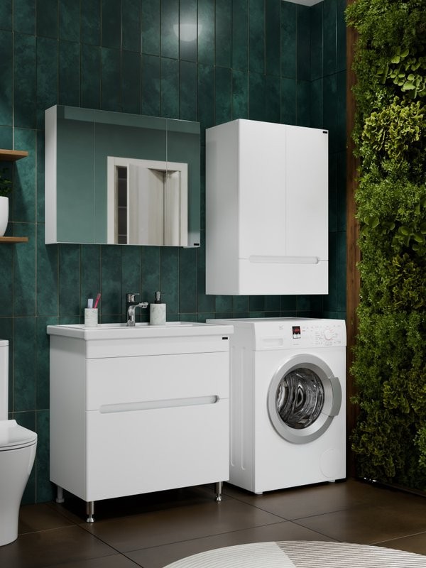 Мебель для ванной комнаты СаНта Лондон 80 напольная, 2 ящика