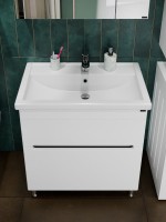 Мебель для ванной комнаты СаНта Лондон 80 напольная, 2 ящика