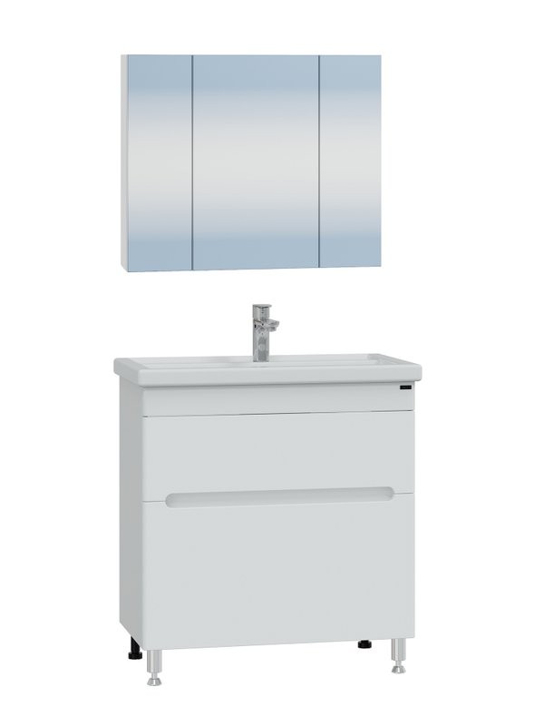 Мебель для ванной комнаты СаНта Лондон 80 напольная, 2 ящика