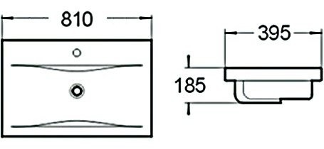 Раковина SantiLine SL-2101 80