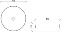 Накладная раковина Ceramicanova Element CN6013