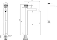 Смеситель для раковины Allen Brau Priority 5.31A02-MG брашированный графит Смеситель для раковины Allen Brau Priority 5.31A02-MG брашированный графит