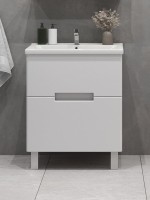 Тумба с раковиной SanStar Ориана 60 напольная, раковина Santek Миранда 60