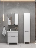 Тумба с раковиной SanStar Ориана 60 напольная, раковина Santek Миранда 60