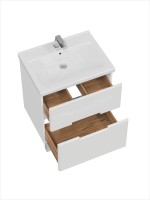 Тумба с раковиной SanStar Ориана 60 напольная, раковина Santek Миранда 60