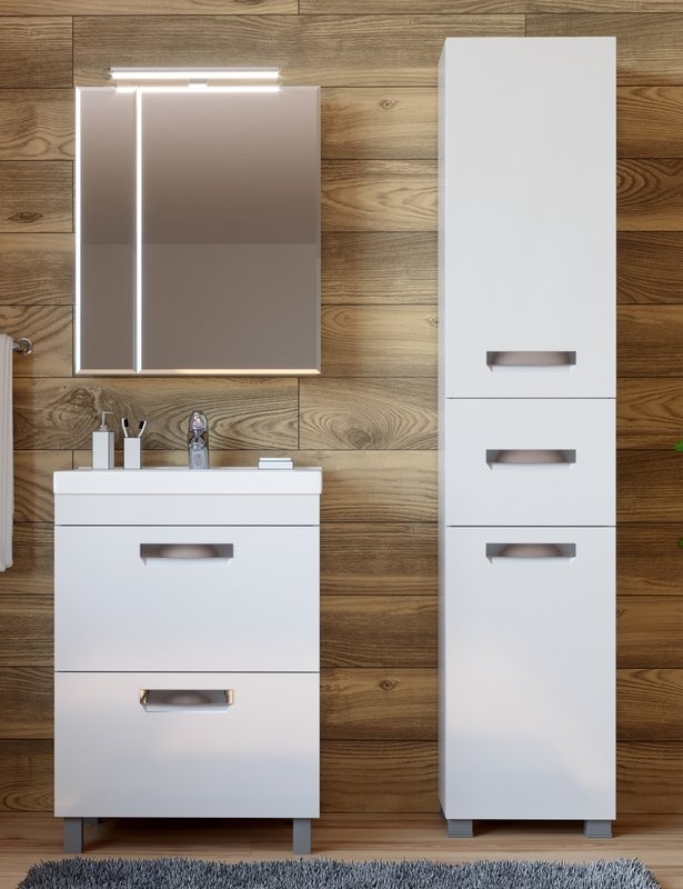 Тумба с раковиной Vigo Plaza Plaza 60 2 ящика